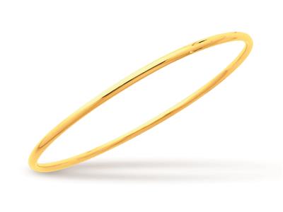 Pulsera Collar Solid, Alambre Redondo 2,5 Mm, Forma Redonda 58 Mm, Oro Amarillo 18k - Imagen Estandar - 1