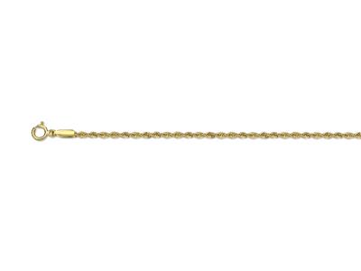 Cadena, Cuerda Hueca 1,7 Mm, 42 Cm, Oro Amarillo 18k - Imagen Estandar - 1