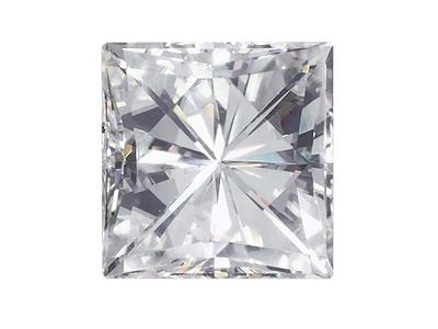 Moissanita Cuadrada De 5,5 MM Y 0,91 Ct, Diamante De Muy Buena Calidad Equivalente A 1,00 Ct - Imagen Estandar - 2
