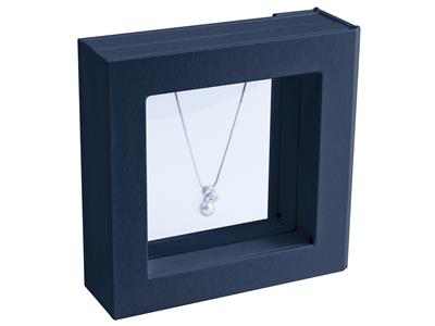 Expositor De Joyas, Modelo Mediano,marco De Goma Negra