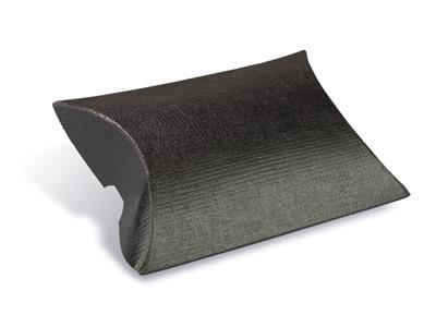 Paquete De 10 Cajas Montables Con Forma De Almohada Montables De Color Negro