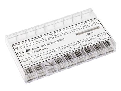 Watch Strap Link Screw Assortment Box 180 Pieces - Imagen Estandar - 1