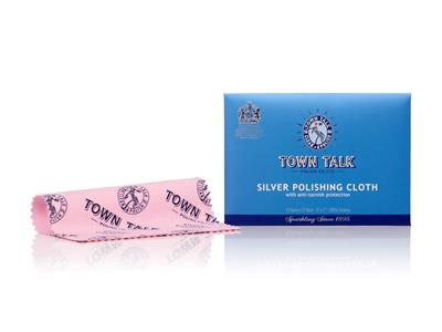 Paño Para Plata Town Talk, Pequeño, 12,5 Cm X 17,5 Cm, Antideslustre