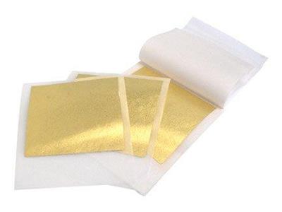 Pan De Oro Amarillo Suelto 22 Kt, 0,1 Micras, 80 X 80 MM