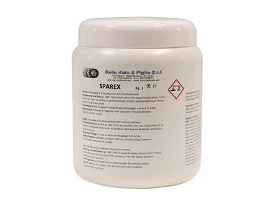 Sparex Disolvente Blanco Para Aleaciones De Plata. Bote De 1 Kg