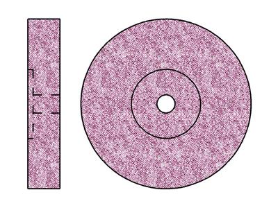 Disco Abrasivo, Corindon, Grano Medio, Tamaño 16 X 3 Mm, N767, Busch