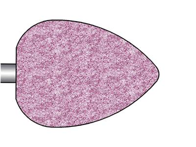 Abrasivo De Aglomerante Ceramico, Grano Medio, Tamaño 13,5 X 18 Mm, N 743, Busch