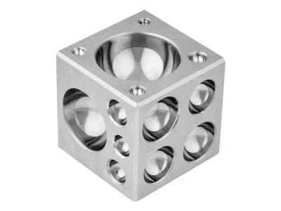 Matriz De Estirado De Forma Cbica, 50 Mm, Acero Pulido, Durston