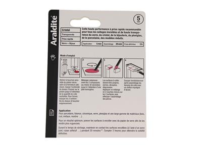 Pegamento Araldite Cristal, Seca En5 Minutos, Jeringa De 24 ml - Imagen Estandar - 5