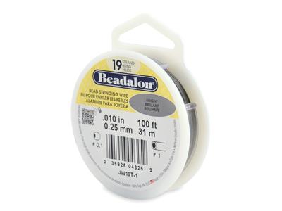 Alambre De Acero Con Funda De Nailon 0,25mm, Bobina De 9,20m, Beadalon