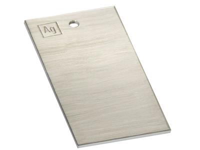 Ánodo De Plata Fina, 100 X 50 X 2mm