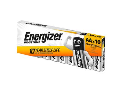 Pila Alcalina Industrial Aa Lr06, Caja De 10, Energizer