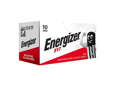 Pila De Botn 317 De xido De Plata, 1,55v, Caja De 10, Energizer