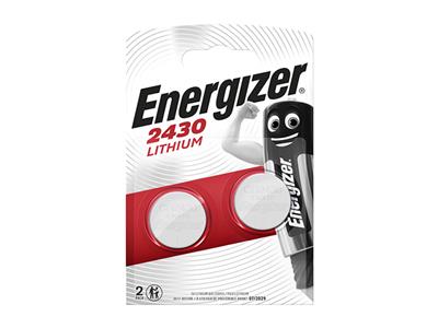Pila De Botn De Litio Cr2430, Tarjeta Grande, Blster De 2, Energizer