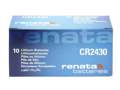 Pila Boton Cr2430 Litio 3v, Caja De 10, Renata