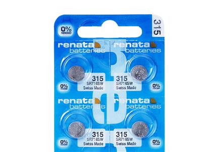 Pila De Botón De Óxido De Plata 315, 1,55 v, Paquete De 10, Renata - Imagen Estandar - 2