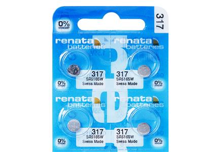 Pila De Moneda De Óxido De Plata 317, 1,55 v, Blíster De 10 Renata - Imagen Estandar - 2