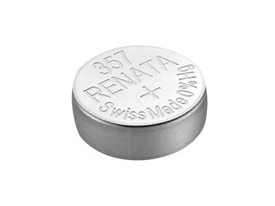 Pila De Reloj De Óxido De Plata 357, 1,55 v, Paquete De 10, Renata - Imagen Estandar - 3