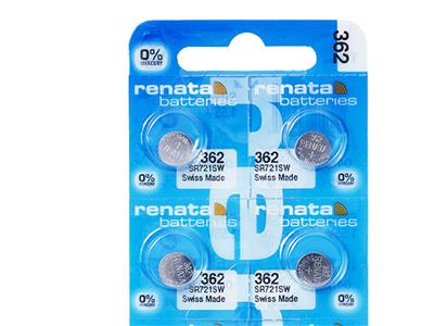 Pila De Botón De Óxido De Plata 362, 1,55 v, Paquete De 10, Renata - Imagen Estandar - 2