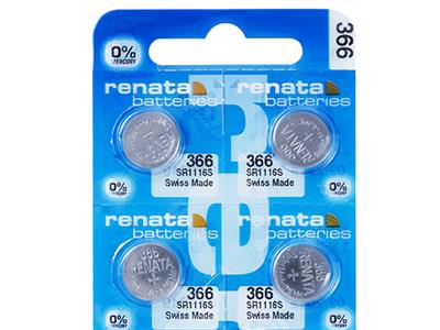 Pila De Botón De Óxido De Plata 366, 1,55 v, Blíster De 10, Renata - Imagen Estandar - 2