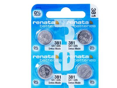 Pila De Botón De Óxido De Plata 381, 1,55 v, Paquete De 10, Renata - Imagen Estandar - 2