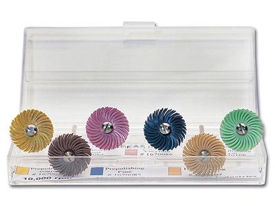 Discos Abrasivos Sobre Mandril, Diámetro 19 Mm, Juego De 6 Colores, Hatho - Imagen Estandar - 2