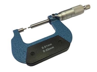 Palmer, Apertura De 0-25 mm, Toque De 3 mm, Precisión De 0,01 mm - Imagen Estandar - 2
