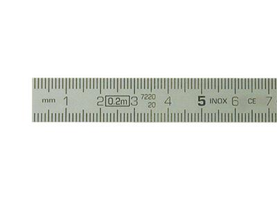 Reglas Acero Cromado Mate Flexible,20 Cm - Imagen Estandar - 2