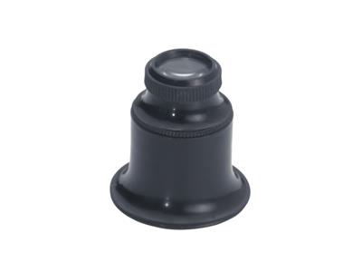 Lupa De Relojero X 10 Con Dos Cristales - Imagen Estandar - 1
