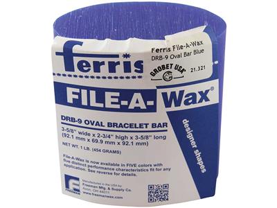 Bloque Ovalado De Cera Azul Para Tallar, Para Pulsera, Ref. 9, Ferris - Imagen Estandar - 2