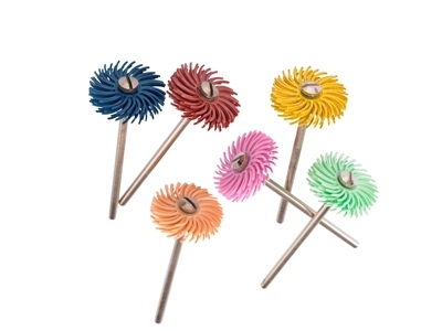 Disco Abrasivo Rosa Montado En Mandril, Diámetro 19 Mm, Grano Muy Fino, Hatho - Imagen Estandar - 2