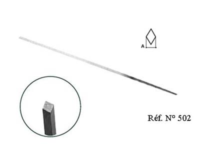 Echoppe Suizo Buril Losange, Calidad Ws, Ref. 502, 2,50 mm, Vallorbe - Imagen Estandar - 2