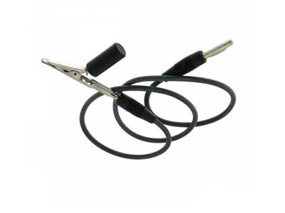 Cable Simple Con Enchufe De Contacto Y Pinza De Cocodrilo Negra, Para Rectificador Rhodinette - Imagen Estandar - 1