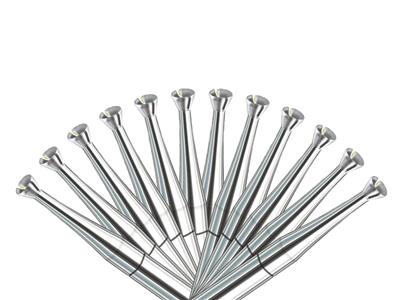 Juego De 12 Fresas Huecas N. 411t,de 0,80a 2,00mm, Busch