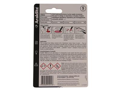 Pegamento Para Metales Araldite, Seendurece En 5 Minutos, 2 Tubos De 15 ml - Imagen Estandar - 5
