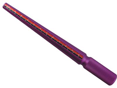 Triboulet De Aluminio Morado, Con 2números - Imagen Estandar - 2
