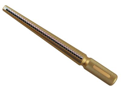 Triboulet De Aluminio Dorado, Con 3numeraciones - Imagen Estandar - 1