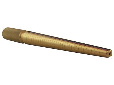 Triboulet De Aluminio Dorado, Con 3numeraciones - Imagen Estandar - 3
