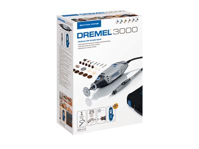 Kit De Herramientas Multifuncion Con 25 Accesorios Y Soporte, Dremel 3000 - Imagen Estandar - 8