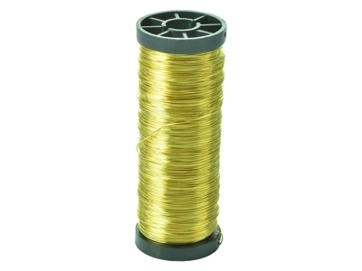 Alambre De Latn N 16, Diámetro 0,40 Mm, Bobina De 250 G