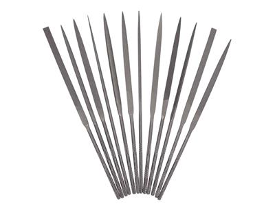 Juego De 12 Limas De Aguja, 160 mm Grano 2, Vallorbe - Imagen Estandar - 1