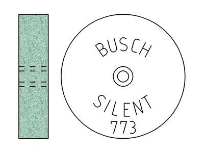 Muela De Carburo De Silicio, Grano Medio, 19 X 4,50 Mm, Nº 773, Busch - Imagen Estandar - 3