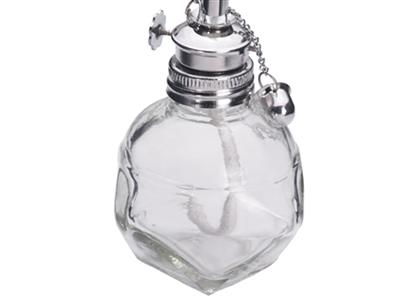 Lámpara De Alcohol De Vidrio De 100 ml, Con Mecha Fina Y Tapón De Acero Inoxidable. - Imagen Estandar - 3