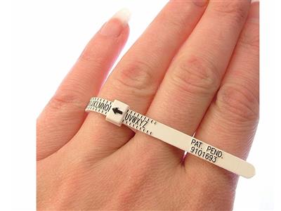 Anillero De Plástico Ajustable, Tallas Inglesas, Paquete De 10 - Imagen Estandar - 2