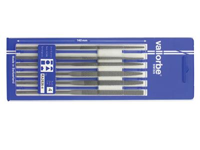 Juego De 6 Limas Para Cera, De Grano Fino 140 mm, Vallorbe - Imagen Estandar - 2