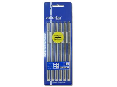 Juego De 6 Limas Para Cera, De Grano Fino 140 mm, Vallorbe - Imagen Estandar - 3