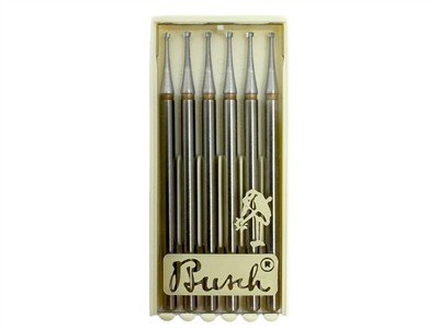 Fresa De Carburo De Cono Invertido 2k Au, 1.60 MM De Diámetro, Por Caja De 6, Busch - Imagen Estandar - 5