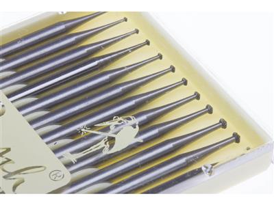Juego De 12 Fresas De Engastador N. 41490, De 0,70 A 1,80 Mm, Busch