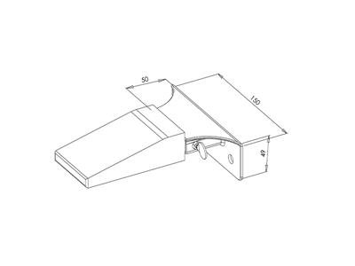 Soporte De Pasador De Acero Con Pasador De Madera, Durston - Imagen Estandar - 2