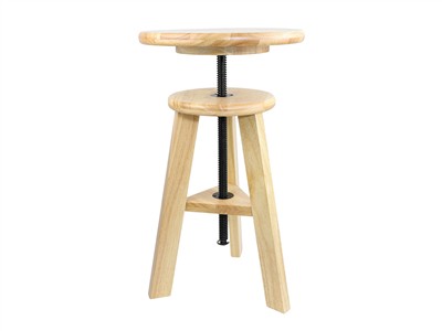 Taburete De Joyero De Madera, Altura Ajustable De 52 a 70 cm, Durston - Imagen Estandar - 2